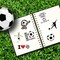 100PCS Soccer Stickers for Scrapbooking, Motivational Vinyl Waterproof Stickers for Water Bottles, Luggage, Teaching Incentives, Soccer Team Gifts for Kids, Teens and Adults